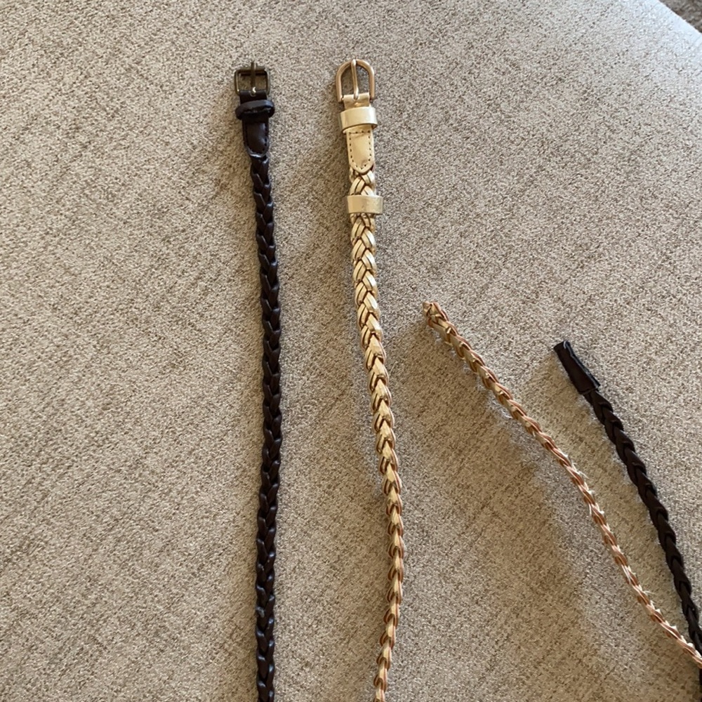 🪞 braided belt set of 2